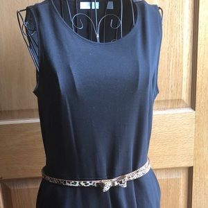 New York & Co Black Fit & Flare Dress Medium